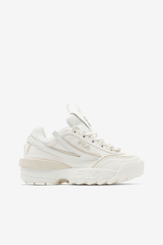 Fila Trainers Womens White Disruptor 2 Exp X Barneys - Ireland 16530-YOEX